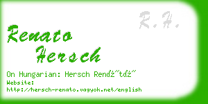 renato hersch business card